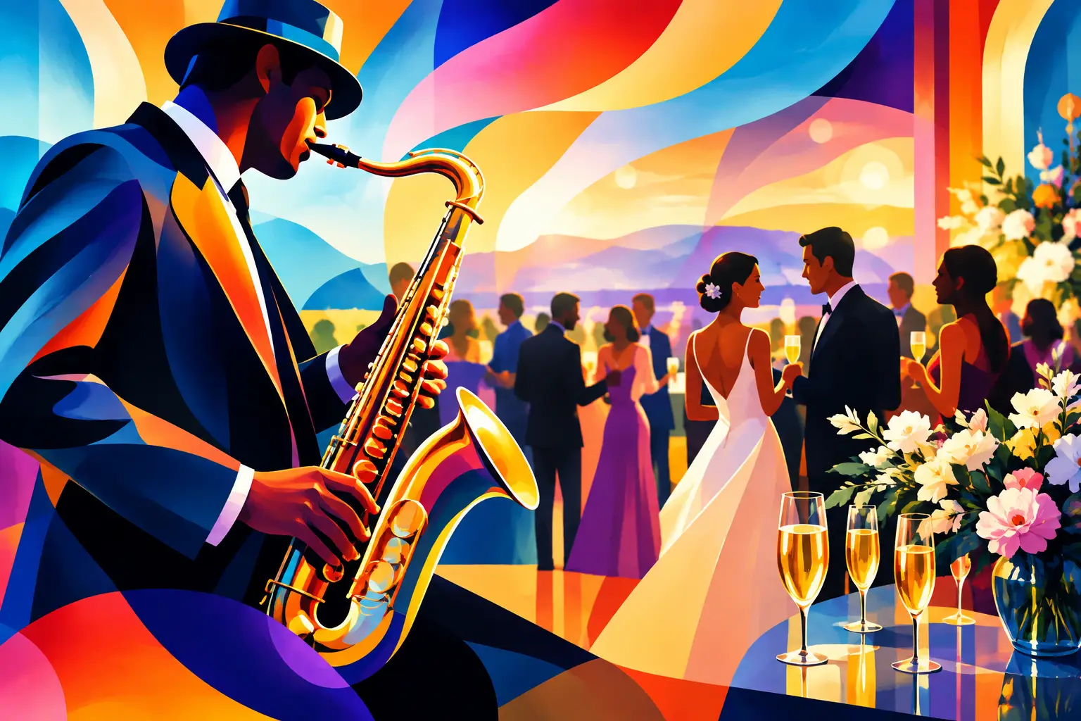 Wedding Drinks Reception Saxophone That Works